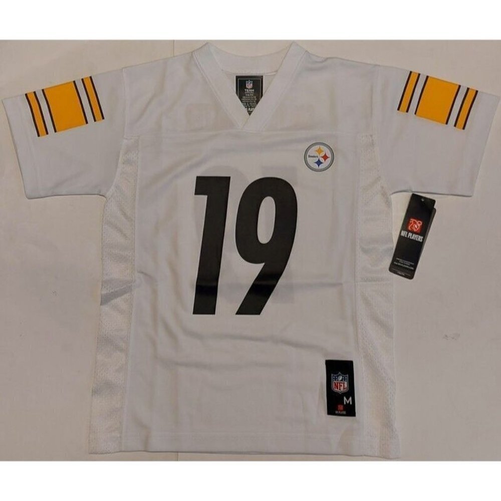 NFL Pittsburgh Steelers Boys M (10/12) Jersey 2 Sided #19 JuJu Smith-Schuster